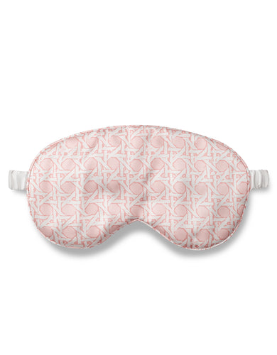 Eye Mask made of Rattan in Pink Color