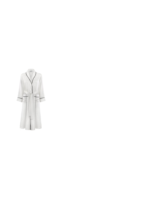 Women's Silk Robe in Ivory by Gingerlily Basics
