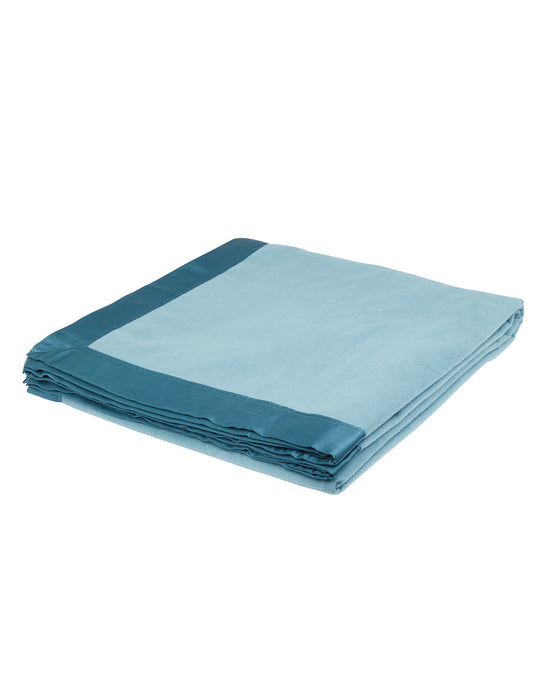 Silk petrol blue blanket