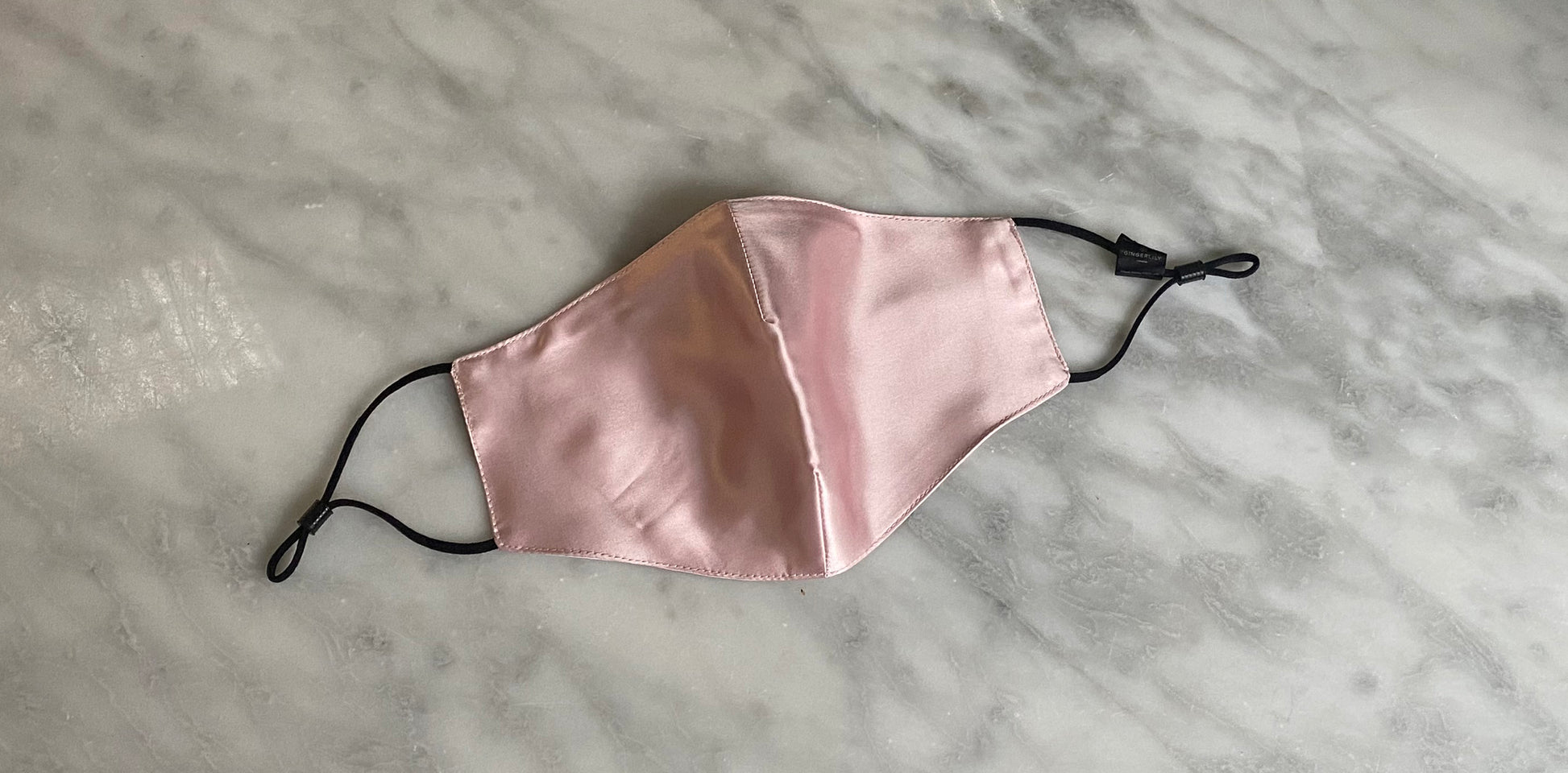 Pink mulberry silk face mask