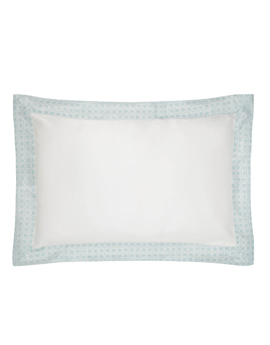 Rattan Blue Silk Oxford Pillowcase in New Condition