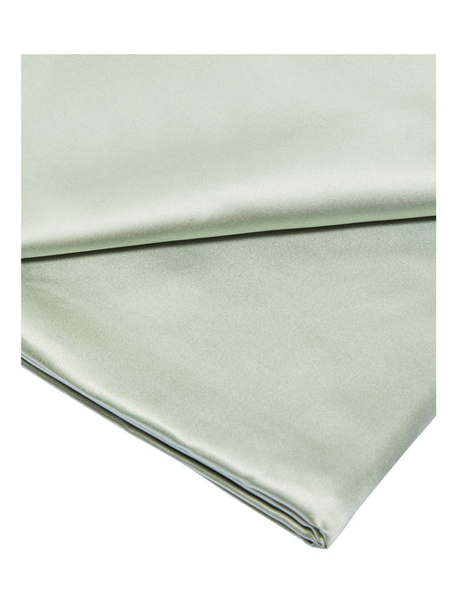Sage colored silk flat sheet