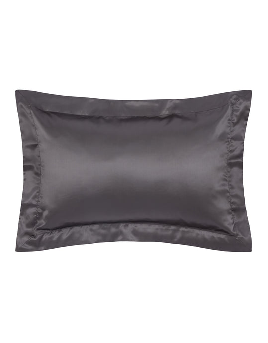 Pillowcase made of charcoal silk fabric