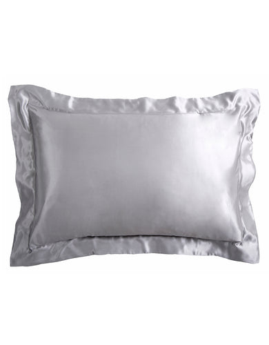 Silver Grey Silk Pillowcase Image