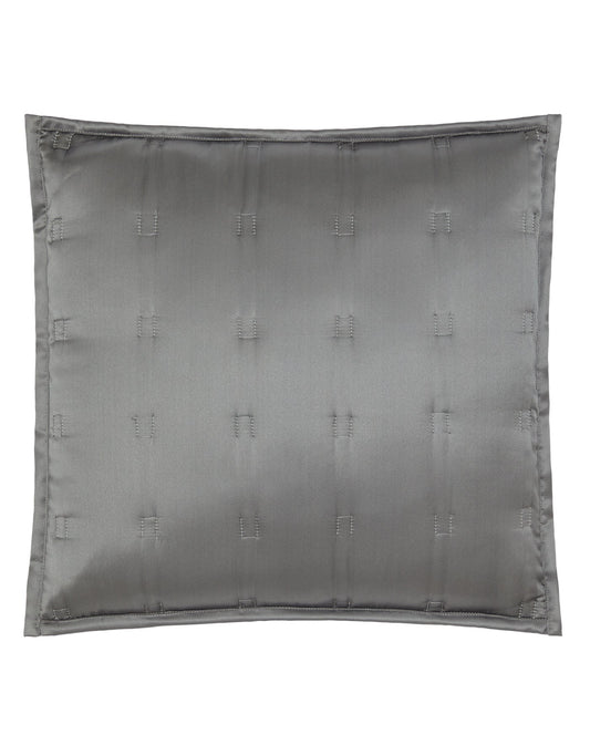 Alt Text: Charcoal Windsor Silk Cushion Cover Clearance