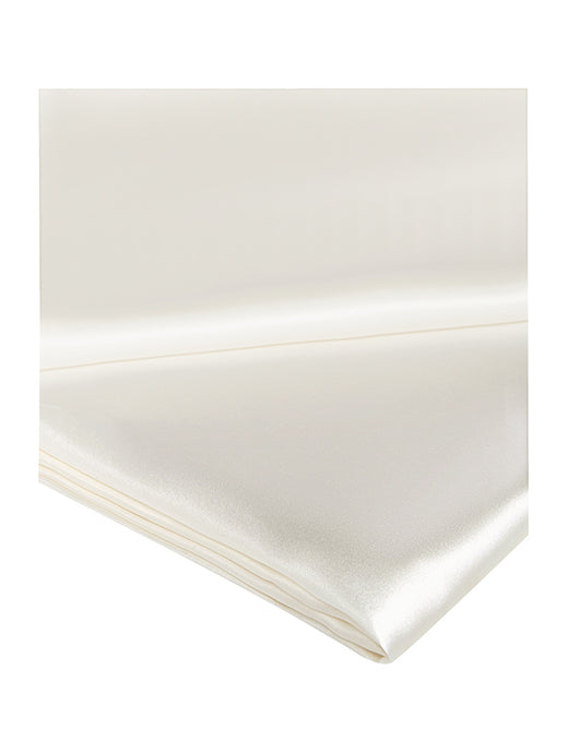 Ivory Silk Flat Sheet Bed Linen