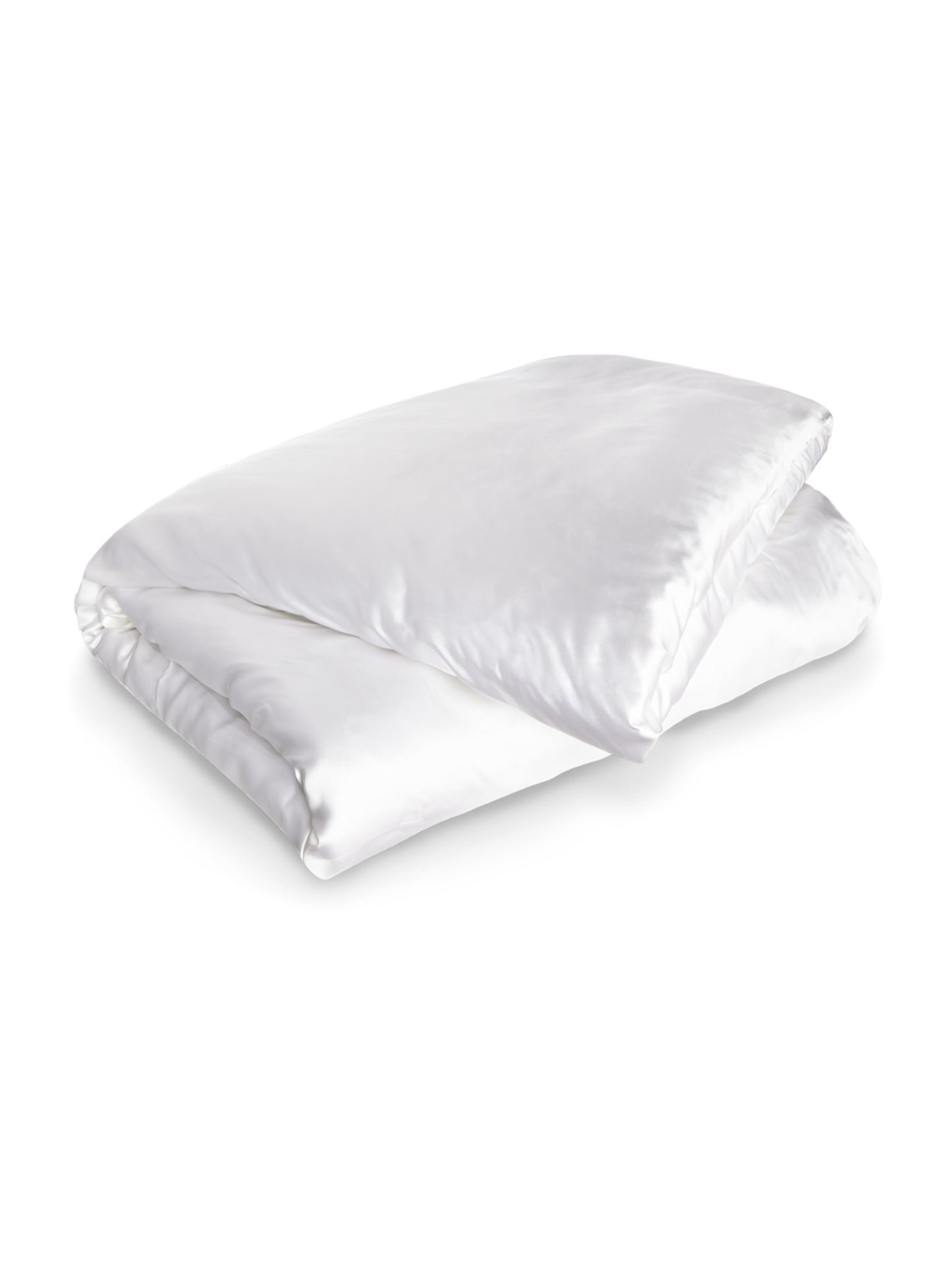 White Silk Duvet Cover with St Tropez Design